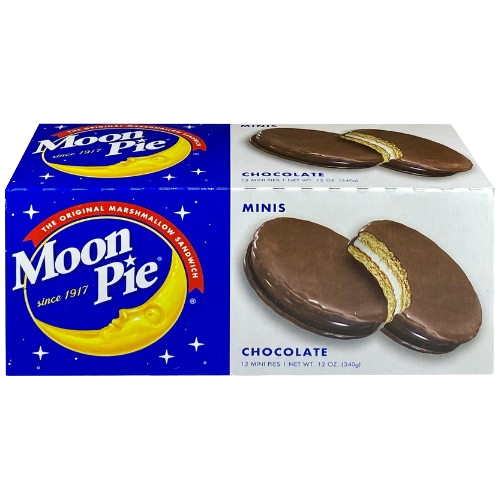 Moon Pie Minis Chocolate Case of 12 visit www.allcitycandy.com for fresh and delicious sweet candy treats
