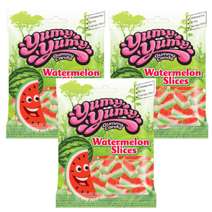 All City Candy Yumy Yumy Watermelon Slices 4.5 oz. Peg Bag Kervan USA For fresh candy and great service, visit www.allcitycandy.com