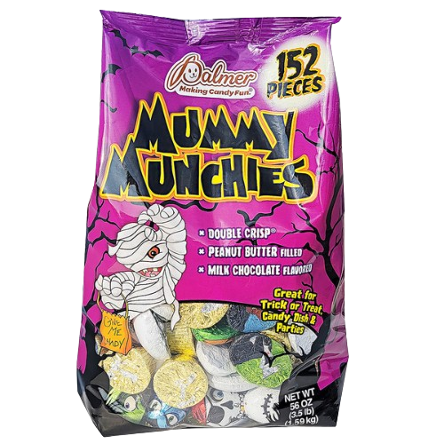 Palmer Mummy Munchies 152 Count Foil Wrapped 56 oz. Bag - Visit www.allcitycandy.com for great candy and delicious treats!