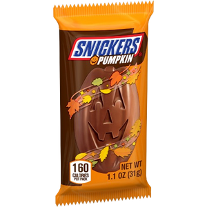 Snickers Pumpkins 1.1 oz. Bar - Visit www.allcitycandy.com for great candy and delicious treats! 