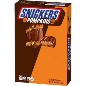 Snickers Pumpkins 1.1 oz. Bar - Visit www.allcitycandy.com for great candy and delicious treats! 