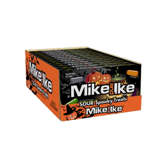 Mike and Ike Halloween Sour Spooky Treats 4.25 oz. Theater Box - Visit www.allcitycandy.com for great service and candy!