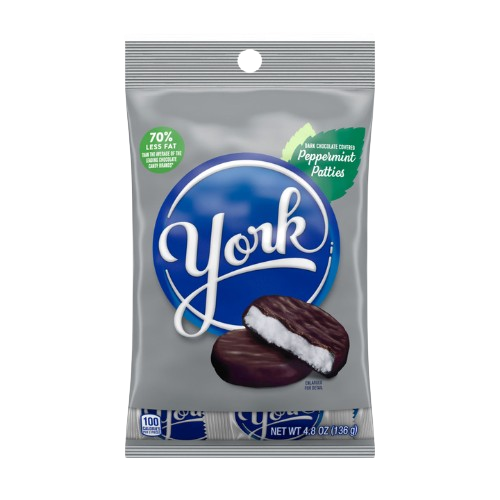 York Peppermint Pattie Miniatures 4.8 oz. Bag - Visit www.allcitycandy.com for great candy and delicious treats! 