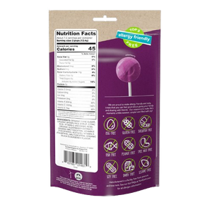 Yum Earth Ultimate Organic Elderberry Lollipops 3.3 oz. Bag - Visit www.allcitycandy.com for great candy and delicious treats! 