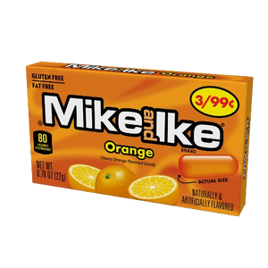 Mike and Ike Orange 0.78 oz. Box visit www.allcitycandy.com for fresh and delicious sweet candy treats