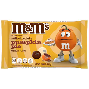 M&M Milk Chocolate Pumpkin Pie 7.44 oz. Bag - Visit www.allcitycandy.com for great candy and delicious treats.