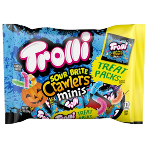 Trolli Sour Brite Crawlers Minis Treat Packs 7.2 oz. Bag - Visit www.allcitycandy.com for great candy and delicious treats! 