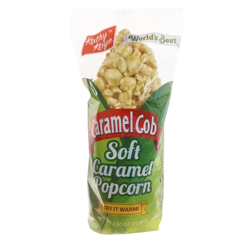 Kathy Kaye Soft Caramel Popcorn Caramel Cob 2.5 oz. - Visit www.allcitycandy.com for great candy and delicious treats! 