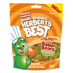 Herbert's Best Caramel Apple Baker Bears Gummi Candy 7 oz. Bag - Visit www.allcitycandy.com for great candy and delicious treats! 