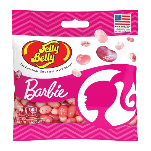 Visit www.allcitycandy.com for great service and delicious treats - Jelly Belly Barbie Jelly Beans 2.8 oz. Bag
