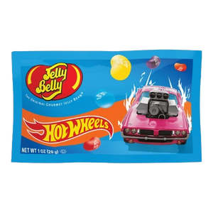 Visit www.allcitycandy.com for great candy and delicious treats - Jelly Belly Hot Wheels Jelly Beans 1 oz. Pouch.