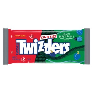 Twizzlers Holiday Merry Berry Punch King Size 5 oz. Bag - Visit www.allcitycandy.com for great candy and delicious treats! 