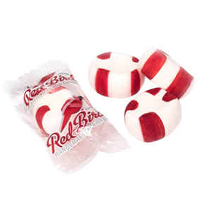 Red Bird Peppermint Candy Puffs 4 oz. Bag - Visit www.allcitycandy.com for great candy and delicious treats! 