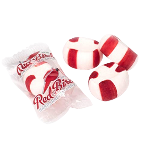 Red Bird Peppermint Candy Puffs 4 oz. Bag - Visit www.allcitycandy.com for great candy and delicious treats! 