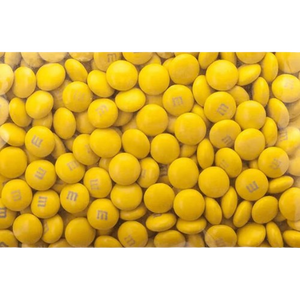 M&M Milk Chocolate Yellow 1 lb. Bulk Bag - Visit www.allcitycandy.com for great candy, service and delicious treats! 