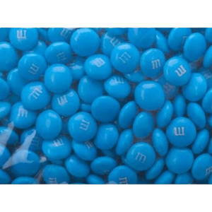 M&M Milk Chocolate Blue 1 lb. Bulk Bag - Visit www.allcitycandy.com for great candy, service and delicious treats! 