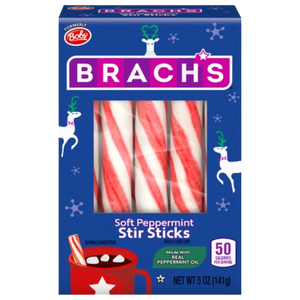 Brach's Soft Peppermint Stir Sticks 5 oz. Box - Visit www.allcitycandy.com for great service and delicious treats! 