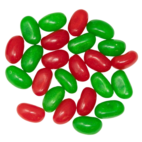 Dare Holiday Red and Green Jelly Beans 3 lb. Bulk Bag - Visit www.allcitycandy.com for great candy, service and delicious treats! 
