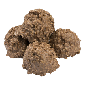 Milk Chocolate Coconut Haystacks 1 lb Gift Box - Visit www.allcitycandy.com for great candy, service and delicious treats! 