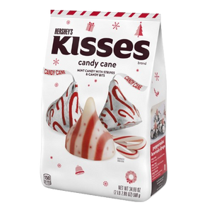 Hershey's Kisses Candy Cane 34.88 oz. Bag - Visit www.allcitycandy.com for great candy, service and delicious treats! 