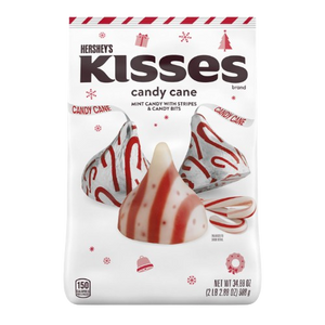 Hershey's Kisses Candy Cane 34.88 oz. Bag - Visit www.allcitycandy.com for great candy, service and delicious treats! 