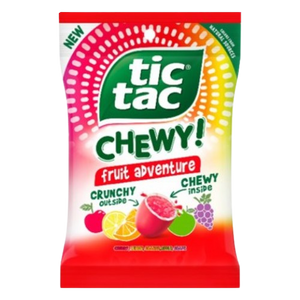 Tic Tac Chewy Sweet Fruit Adventure 2.8 oz. Bag - Visit www.allcitycandy.com for great candy, service and delicious treats!