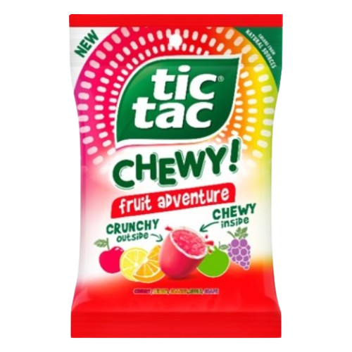 Tic Tac Chewy Sweet Fruit Adventure 2.8 oz. Bag - Visit www.allcitycandy.com for great candy, service and delicious treats!