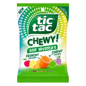 Tic Tac Chewy Sour Fruit Adventure 2.8 oz. Bag - Visit www.allcitycandy.com for great candy, service and delicious treats!