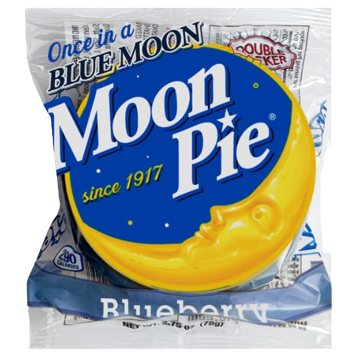 Chattanooga Moon Pie Blueberry 2.75 oz. - Visit www.allcitycandy.com for great candy, service and delicious treats!