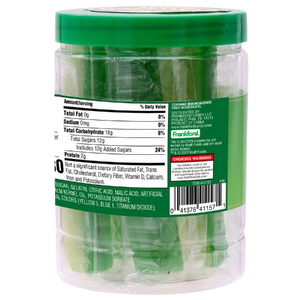 Frankford Gummy Pickle Spears 8.82 oz. Jar - Visit www.allcitycandy.com for great candy, service and delicious treats!