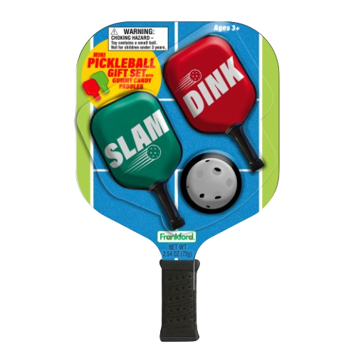 Frankford Mini Pickleball Gift Set with Gummi Candy 2.54 oz. - Visit www.allcitycandy.com for great candy, service and delicious treats! 