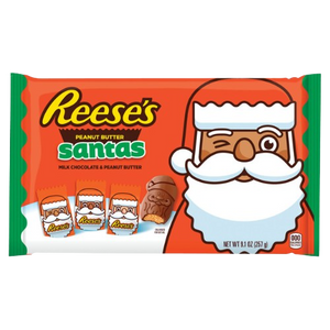 Reese's Peanut Butter Santas 9.1 oz. Bag - Visit www.allcitycandy.com for great candy, service and delicious treats!