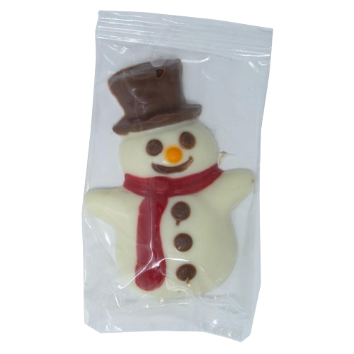 E&A White Chocolate Snowman 1 oz. - Visit www.allcitycandy.com for great candy, service and delicious treats!