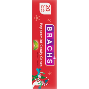 Brach's Bob's Red and White Mint Canes 20 Count Box 8.8 oz. - Visit www.allcitycandy.com for great candy, service and delicious treats!