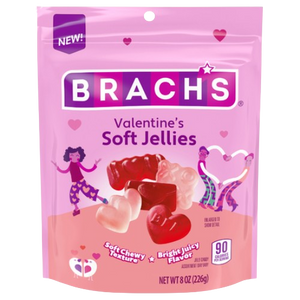 Brach's Valentine's Soft Jellies 8 oz. Bag - Visit www.allcitycandy.com for great candy, service and delicious treats!