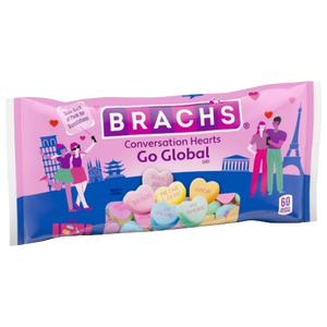 Brach's Conversation Hearts Go Global 8.5 oz. Bag - Visit www.allcitycandy.com for great candy, service and delicious treats!