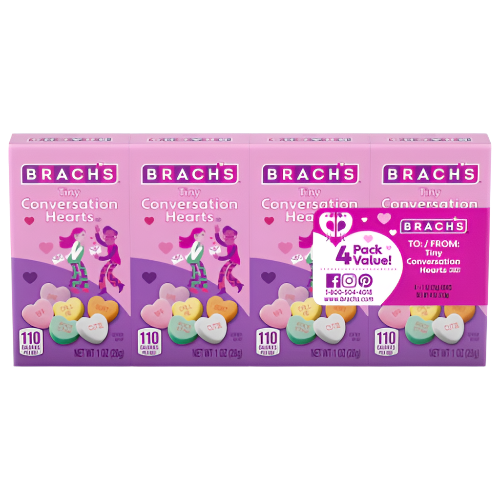 Brach's Tiny Conversation Hears 1 oz. Box - Value Packs - Visit www.allcitycandy.com for great candy, service and delicious treats!