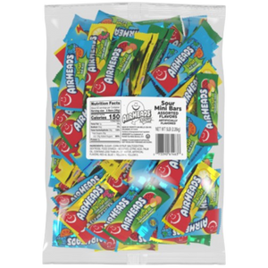 Airheads Mini Bar Assorted Sours 5 lb. Bulk Bag - Visit www.allcitycandy.com for great candy, service and delicious treats!