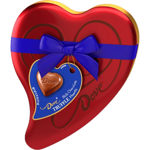 Dove Valentine's Milk Chocolate Truffle Heart 2.72 oz. Tin - Visit www.allcitycandy.com for great candy, service and delicious treats!