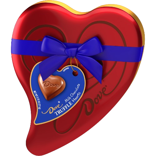 Dove Valentine's Milk Chocolate Truffle Heart 2.72 oz. Tin - Visit www.allcitycandy.com for great candy, service and delicious treats!