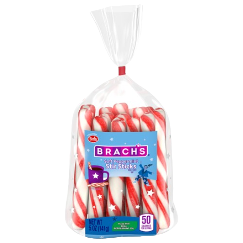 Brach's Soft Peppermint Stick 5 oz. Bag - Visit www.allcitycandy.com for great candy, service and delicious treats!