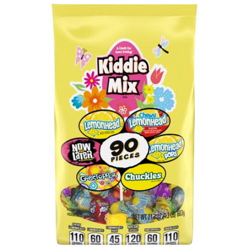 Ferrara Kiddie Mix Assorted 90 piece 21.3 oz. Bag - Visit www.allcitycandy.com for great candy, service and delicious treats!