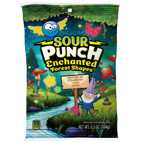 Sour Punch Enchanted Forest Shapes 6.5 oz. Bag - Visit www.allcitycandy.com for great candy, service and delicious treats!