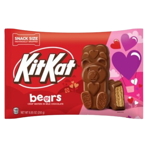 Kit Kat Valentines Bears Snack Size 8.85 oz. Bag - Visit www.allcitycandy.com for great candy, service and delicious treats!