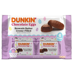 Frankford Dunkin' Chocolate Eggs Brownie Batter Creme 6 count 6.6 oz. - Visit www.allcitycandy.com for great candy and delicious treats!