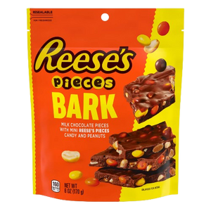 Reese's Pieces Bark Milk Chocolate with Peanuts 6 oz. Bag - Visit www.allcitycandy.com for great candy and delicious treats!