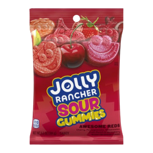 Jolly Ranchers Gummies Sour Awesome Reds 6.5 oz. Bag - Visit www.allcitycandy.com for great candy and delicious treats!