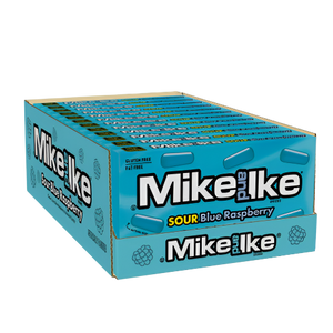 Mike and Ike Sour Blue Raspberry 4.25 oz. Box - Visit www.allcitycandy.com for great candy, service and delicious treats!