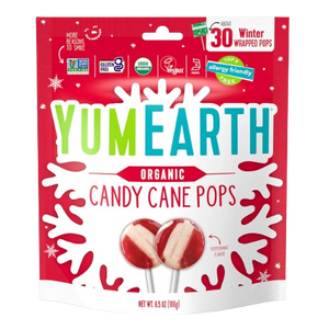 Yum Earth Organic Candy Cane Pops 6.5 oz. Bag - Discover www.allcitycandy.com for bulk candy, chocolates, gummies & seasonal sweets. Perfect for parties, gifts & everyday treats—shop your favorites now!