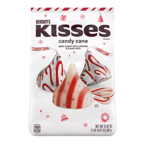 Hershey's Candy Cane Kisses 31.67 oz. Bag - Discover www.allcitycandy.com for bulk candy, chocolates, gummies & seasonal sweets. Perfect for parties, gifts & everyday treats—shop your favorites now!